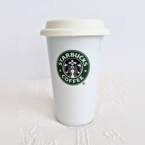 Starbucks 2010Classic Coffee Tea latte hot chocolate cup mug with Lid Ta…